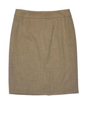 Calvin Klein Taupe Pencil Skirt Fully Lined Career Workwear Size 6